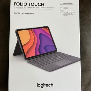 Logitech iPad Air Folio Touch (4th Gen) Graphite Like New in Original Box